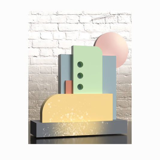 "Rising Sun" Tabletop Sculpture